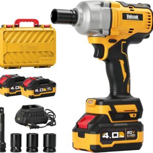 Cordless Impact Wrench, 900Ft-lbs (1200N.m) 1/2" Brushless Impact Gun
