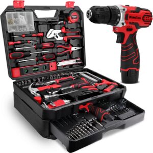 276-Piece Tool Set Kit - Tool kit with 12V Cordless Power Drill Driver