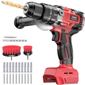 Cordless Drill Set Compatible with Milwaukee 18V Battery