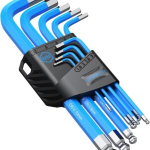 9 PCS Blue Allen Wrench Set